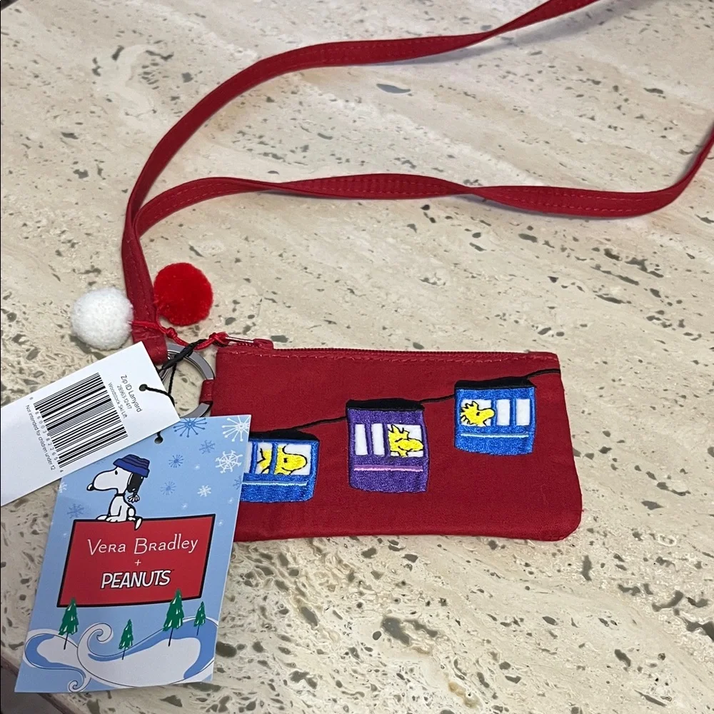 Vera Bradley Zip ID and Lanyard Woodstock Ski Lift - Picture 1 of 2